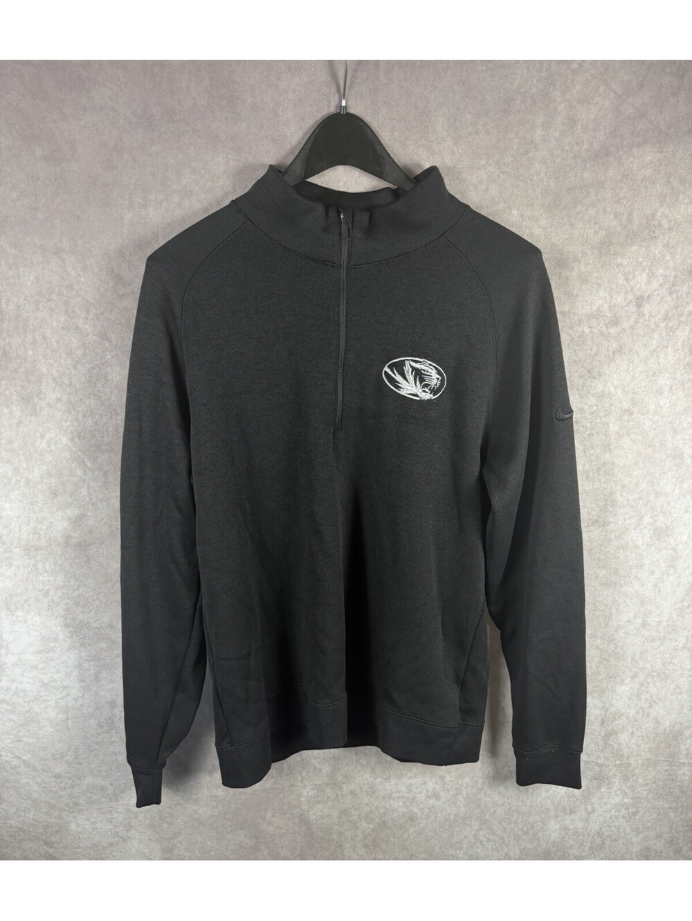 Nike Missouri Tigers Dri-Fit 1/4 Zip Pullover Men's L Black